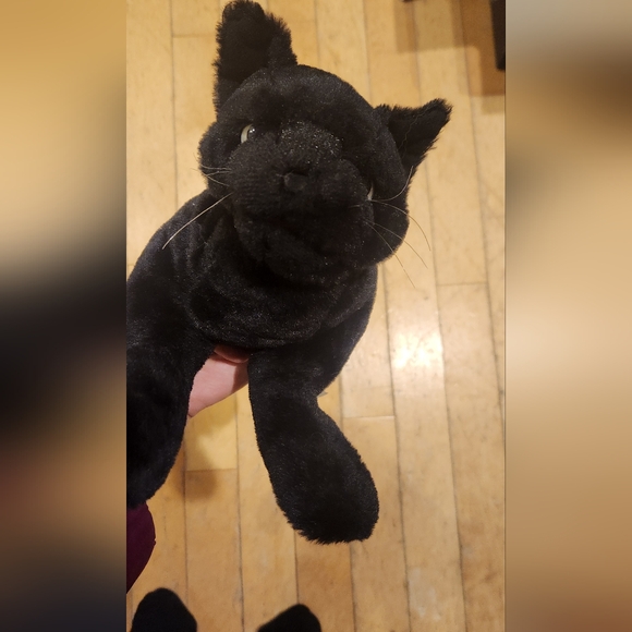 Folkmanis black cat plush Hand puppet - Picture 1 of 9